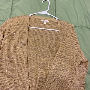 Gold sparkle cardigan size large from Maurices.